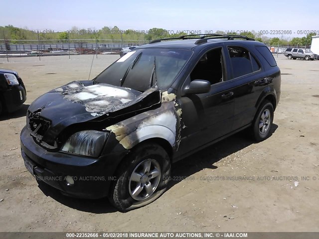 KNDJD736375687179 - 2007 KIA SORENTO EX/LX BLACK photo 2