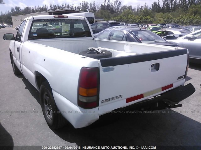 1GTEC14W5XE534156 - 1999 GMC NEW SIERRA C1500 WHITE photo 3