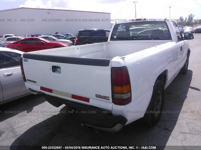 1GTEC14W5XE534156 - 1999 GMC NEW SIERRA C1500 WHITE photo 4