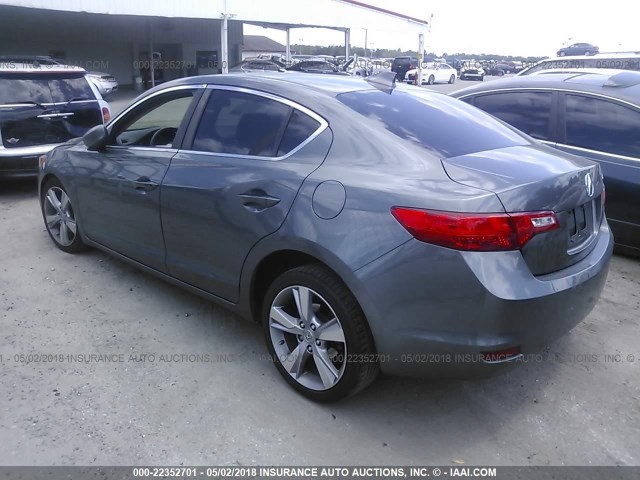 19VDE1F31EE010554 - 2014 ACURA ILX 20 GRAY photo 3