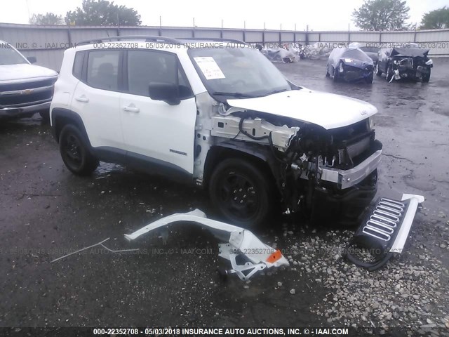 ZACCJAAT5GPD26664 - 2016 JEEP RENEGADE SPORT Սպիտակ լուսանկար 1