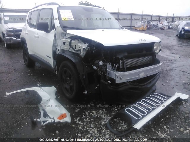 ZACCJAAT5GPD26664 - 2016 JEEP RENEGADE SPORT Սպիտակ լուսանկար 6