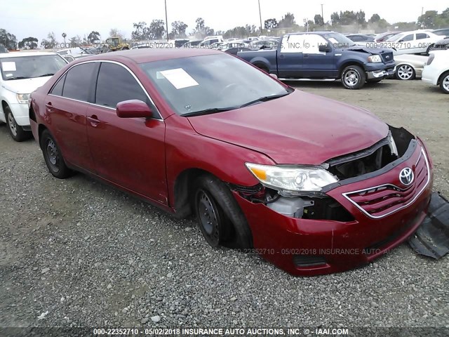 4T4BF3EK0BR121644 - 2011 TOYOTA CAMRY SE/LE/XLE RED photo 1