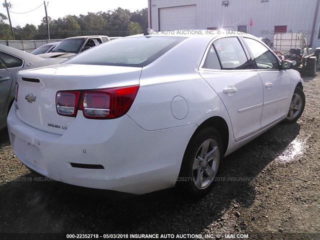 1G11B5SL0EF288859 - 2014 CHEVROLET MALIBU LS თეთრი ფოტო 4
