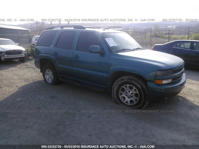 1GNEK13Z44R236191 - 2004 CHEVROLET TAHOE K1500 TURQUOISE photo 1