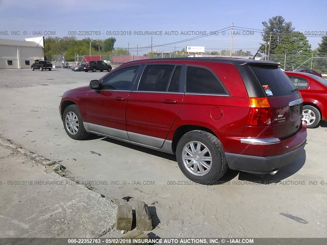 2A8GF68X57R289743 - 2007 CHRYSLER PACIFICA TOURING RED photo 3