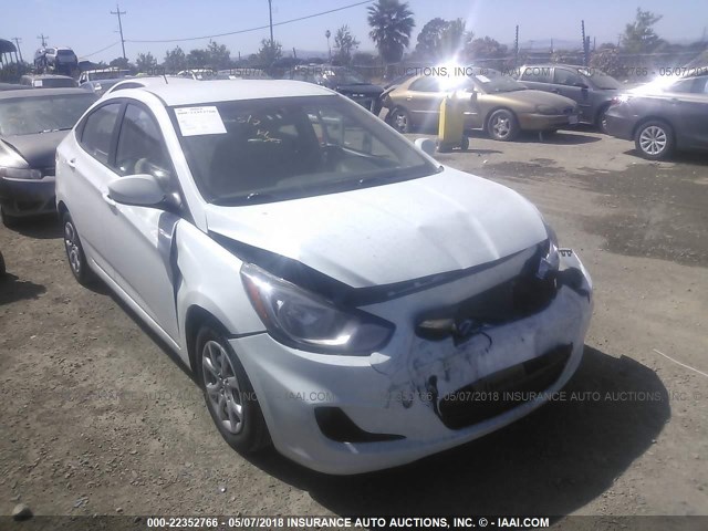 KMHCT4AEXEU644509 - 2014 HYUNDAI ACCENT GLS/GS WHITE photo 1