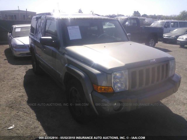 1J8HG48N16C202786 - 2006 JEEP COMMANDER GOLD photo 1