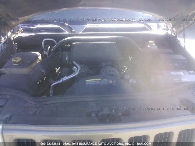 1J8HG48N16C202786 - 2006 JEEP COMMANDER GOLD photo 10