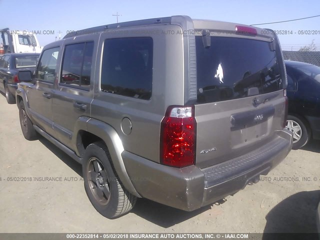 1J8HG48N16C202786 - 2006 JEEP COMMANDER GOLD photo 3