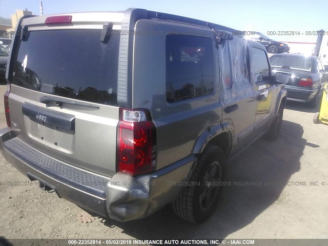 1J8HG48N16C202786 - 2006 JEEP COMMANDER GOLD photo 4