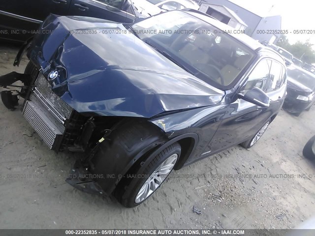 WBAVL1C51EVY18838 - 2014 BMW X1 XDRIVE28I BLUE photo 2