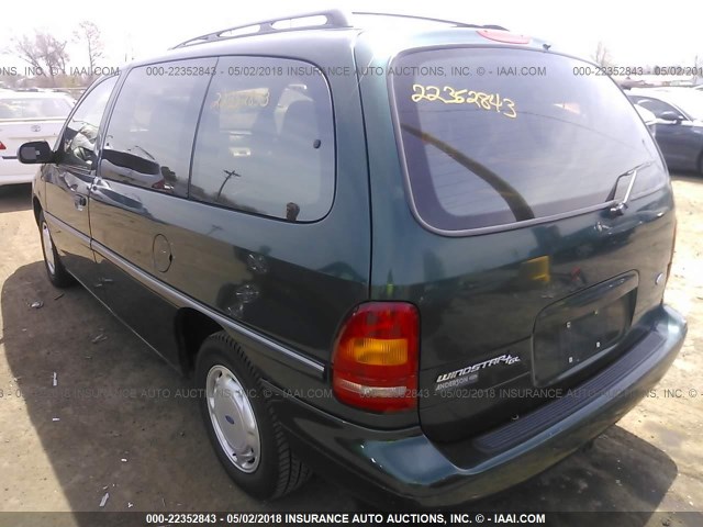 2FMDA5140SBA74321 - 1995 FORD WINDSTAR WAGON GREEN photo 3