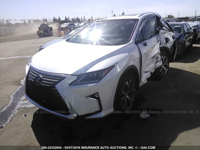 2T2ZZMCA1HC063369 - 2017 LEXUS RX 350/BASE/F SPORT WHITE photo 2