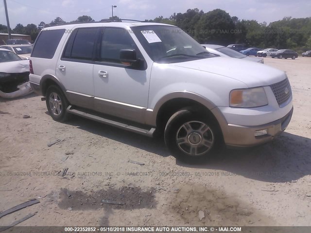 1FMFU17L13LC60989 - 2003 FORD EXPEDITION EDDIE BAUER WHITE photo 1