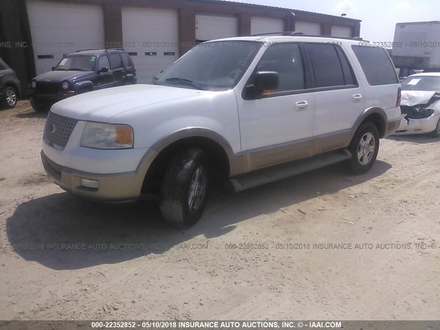 1FMFU17L13LC60989 - 2003 FORD EXPEDITION EDDIE BAUER WHITE photo 2