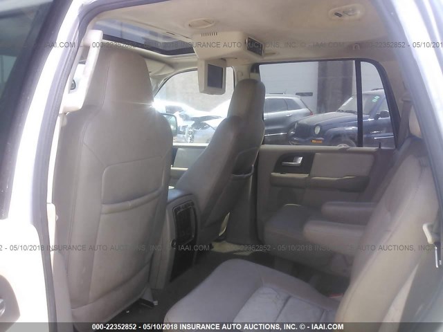 1FMFU17L13LC60989 - 2003 FORD EXPEDITION EDDIE BAUER WHITE photo 8