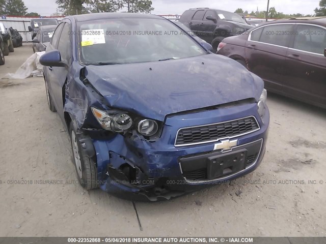 1G1JA5SH2D4154539 - 2013 CHEVROLET SONIC LS 蓝色 照片 6