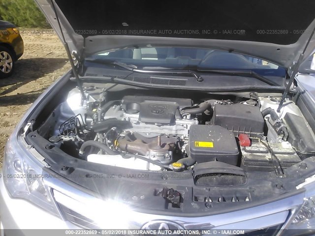 4T4BF1FK6CR167614 - 2012 TOYOTA CAMRY SE/LE/XLE 银色 照片 10