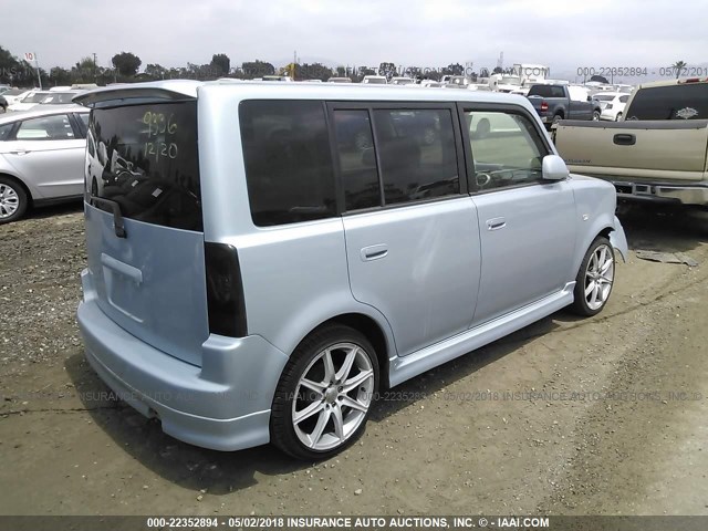 JTLKT324640149878 - 2004 TOYOTA SCION XB ღია ლურჯი ფოტო 4