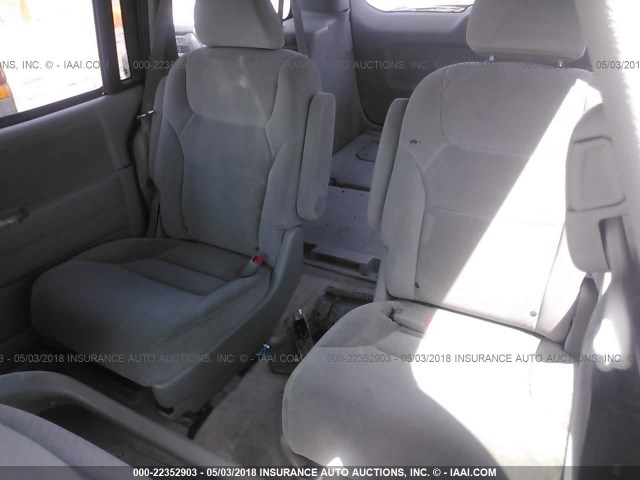 5FNRL38216B109275 - 2006 HONDA ODYSSEY LX BLUE photo 8