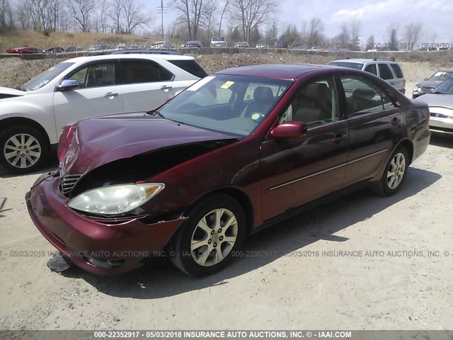 4T1BF30K55U099145 - 2005 TOYOTA CAMRY LE/XLE/SE Tünd qırmızı foto 2