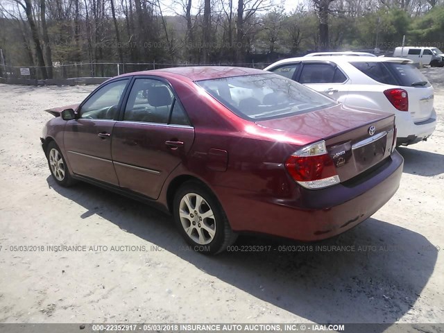 4T1BF30K55U099145 - 2005 TOYOTA CAMRY LE/XLE/SE Tünd qırmızı foto 3