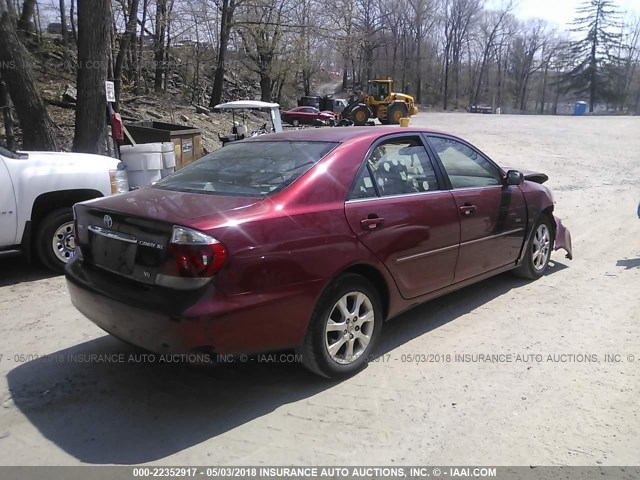 4T1BF30K55U099145 - 2005 TOYOTA CAMRY LE/XLE/SE Tünd qırmızı foto 4