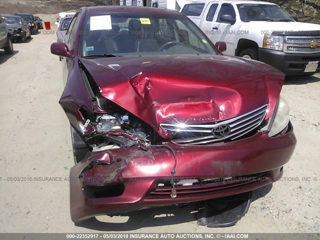 4T1BF30K55U099145 - 2005 TOYOTA CAMRY LE/XLE/SE Tünd qırmızı foto 6