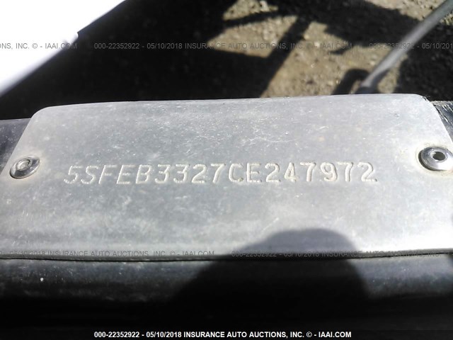 5SFEB3327CE247972 - 2012 HEARTLAND TRAIL RUNNER  Ağ foto 10