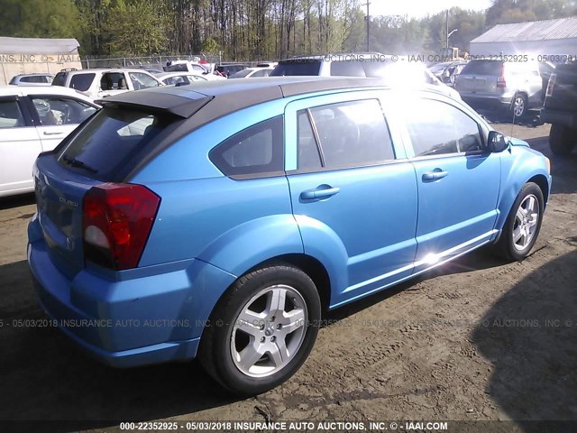 1B3HB48A79D208921 - 2009 DODGE CALIBER SXT BLUE photo 4