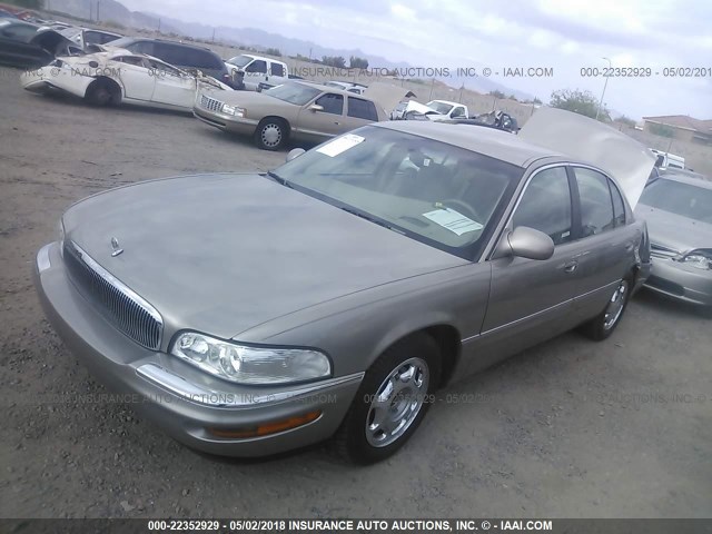 1G4CW52K9Y4127000 - 2000 BUICK PARK AVENUE  GRAY photo 2