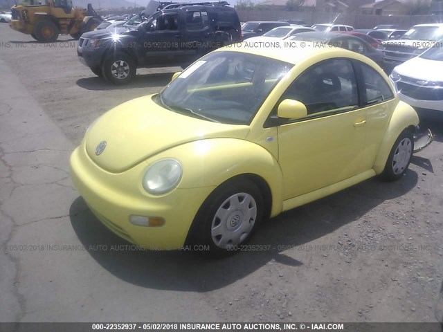 3VWBA21C1XM434961 - 1999 VOLKSWAGEN NEW BEETLE GL 黄色 照片 2