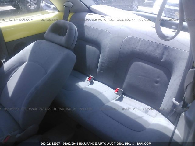 3VWBA21C1XM434961 - 1999 VOLKSWAGEN NEW BEETLE GL 黄色 照片 8