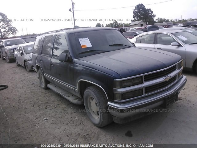 1GNEC13R5XJ412763 - 1999 CHEVROLET TAHOE C1500 BLUE photo 1