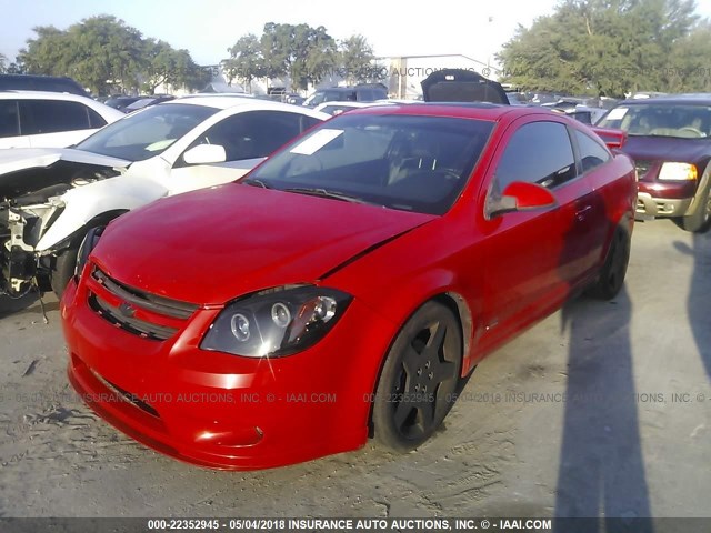 1G1AP11P167696670 - 2006 CHEVROLET COBALT SS SUPERCHARGED RED photo 2