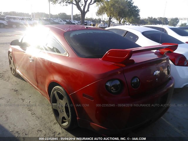 1G1AP11P167696670 - 2006 CHEVROLET COBALT SS SUPERCHARGED RED photo 3