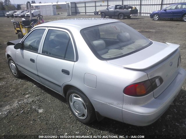 1NXBR12E3XZ150602 - 1999 TOYOTA COROLLA VE/CE/LE SILVER photo 3