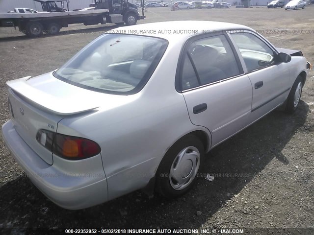 1NXBR12E3XZ150602 - 1999 TOYOTA COROLLA VE/CE/LE SILVER photo 4