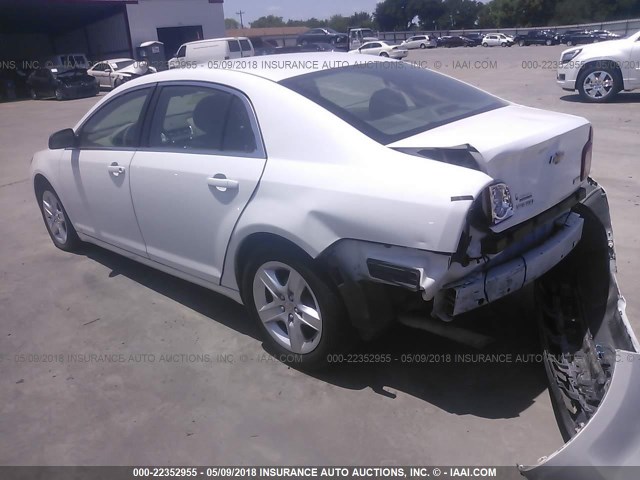 1G1ZA5E00A4101035 - 2010 CHEVROLET MALIBU LS 白色 照片 3