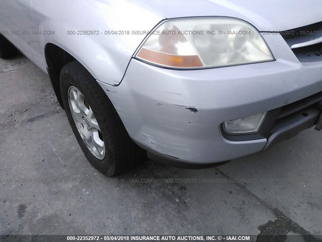 2HNYD18641H502605 - 2001 ACURA MDX TOURING SILVER photo 6