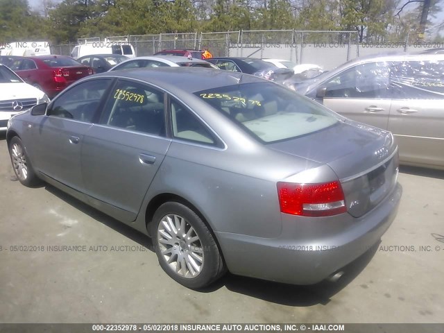 WAUDG74F06N049566 - 2006 AUDI A6 3.2 QUATTRO GRAY photo 3