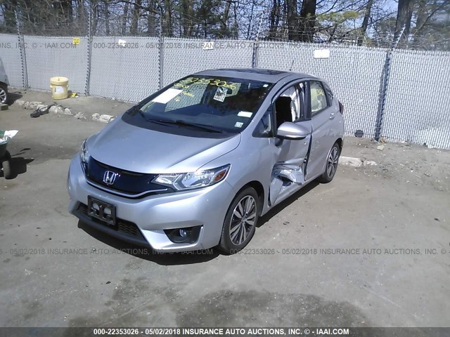 JHMGK5H79GX000845 - 2016 HONDA FIT EX/EXL SILVER photo 2