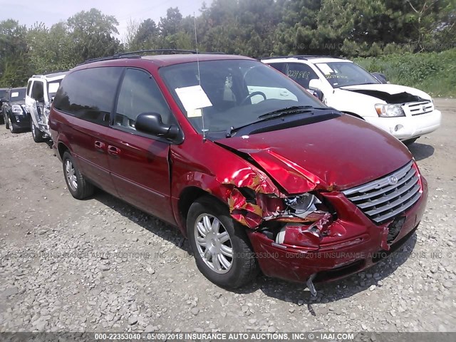 2C8GP54L25R119336 - 2005 CHRYSLER TOWN & COUNTRY TOURING RED photo 1