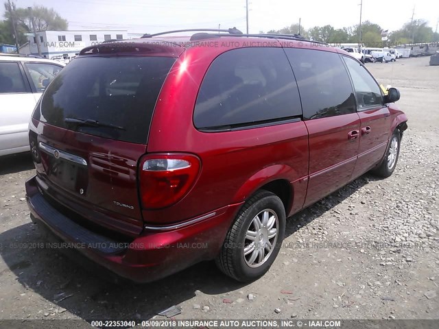 2C8GP54L25R119336 - 2005 CHRYSLER TOWN & COUNTRY TOURING RED photo 4