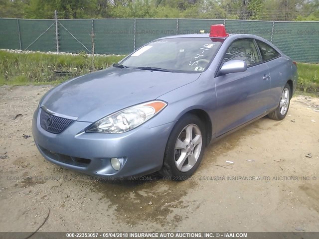 4T1CA30P24U021984 - 2004 TOYOTA CAMRY SOLARA SE/SLE 浅蓝色 照片 2