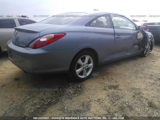 4T1CA30P24U021984 - 2004 TOYOTA CAMRY SOLARA SE/SLE 浅蓝色 照片 4