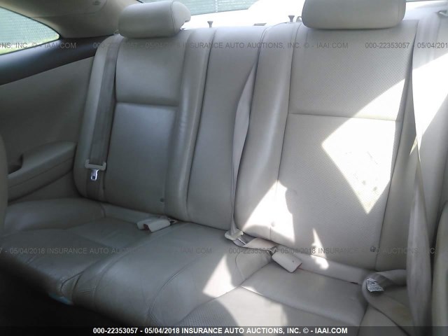 4T1CA30P24U021984 - 2004 TOYOTA CAMRY SOLARA SE/SLE 浅蓝色 照片 8