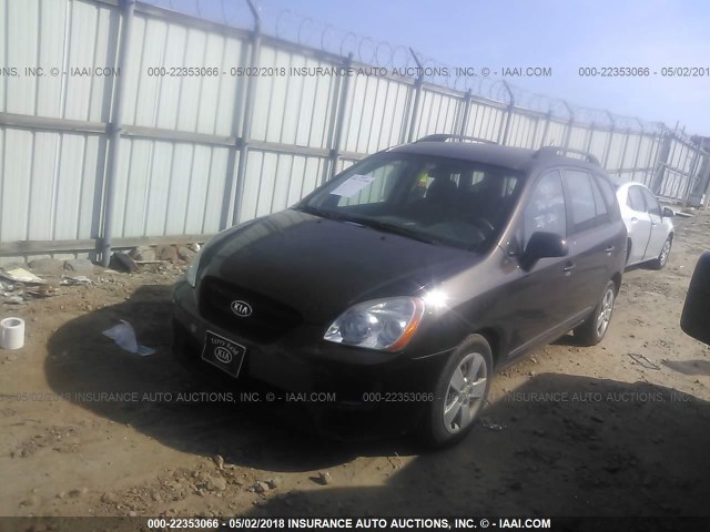 KNAFG528397230526 - 2009 KIA RONDO LX/EX GRAY photo 2