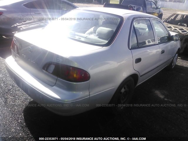 2T1BR12E7YC304960 - 2000 TOYOTA COROLLA VE/CE/LE GRAY photo 4